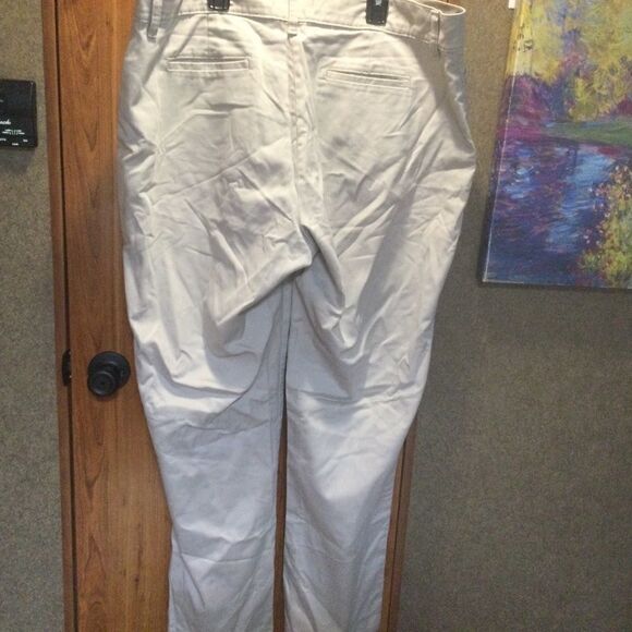 Chaps Ralph Loren White Cropped Slacks Sz 14 - Picture 5 of 11